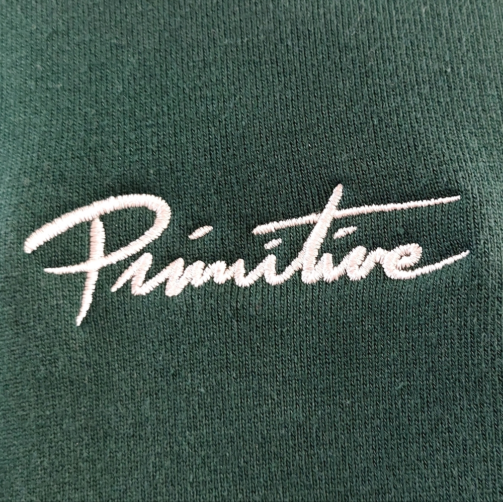 Primitive Contra Forest Green Hooded Sweatshirt Men's Size Large - Picture 4 of 5
